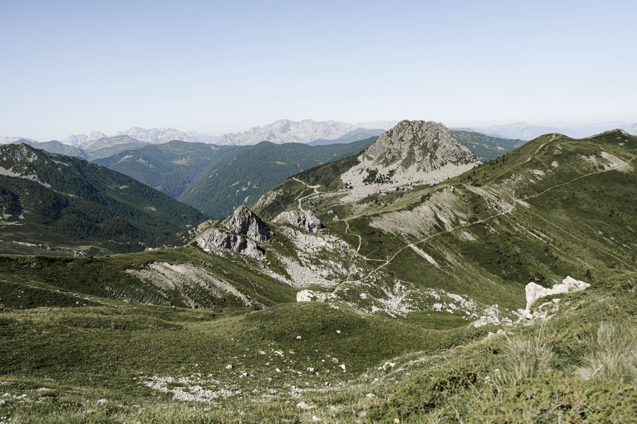 Vue des Pics dans les Balkans